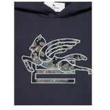 Etro Felpa Chiusa con Cappuccio tinta unita Blu per Bambino GX4P30 BLU ETRO 