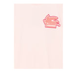 Etro Felpa Chiusa Girocollo tinta unita con Stampa Rosa per Bambina GX4P40 ROSA ETRO 