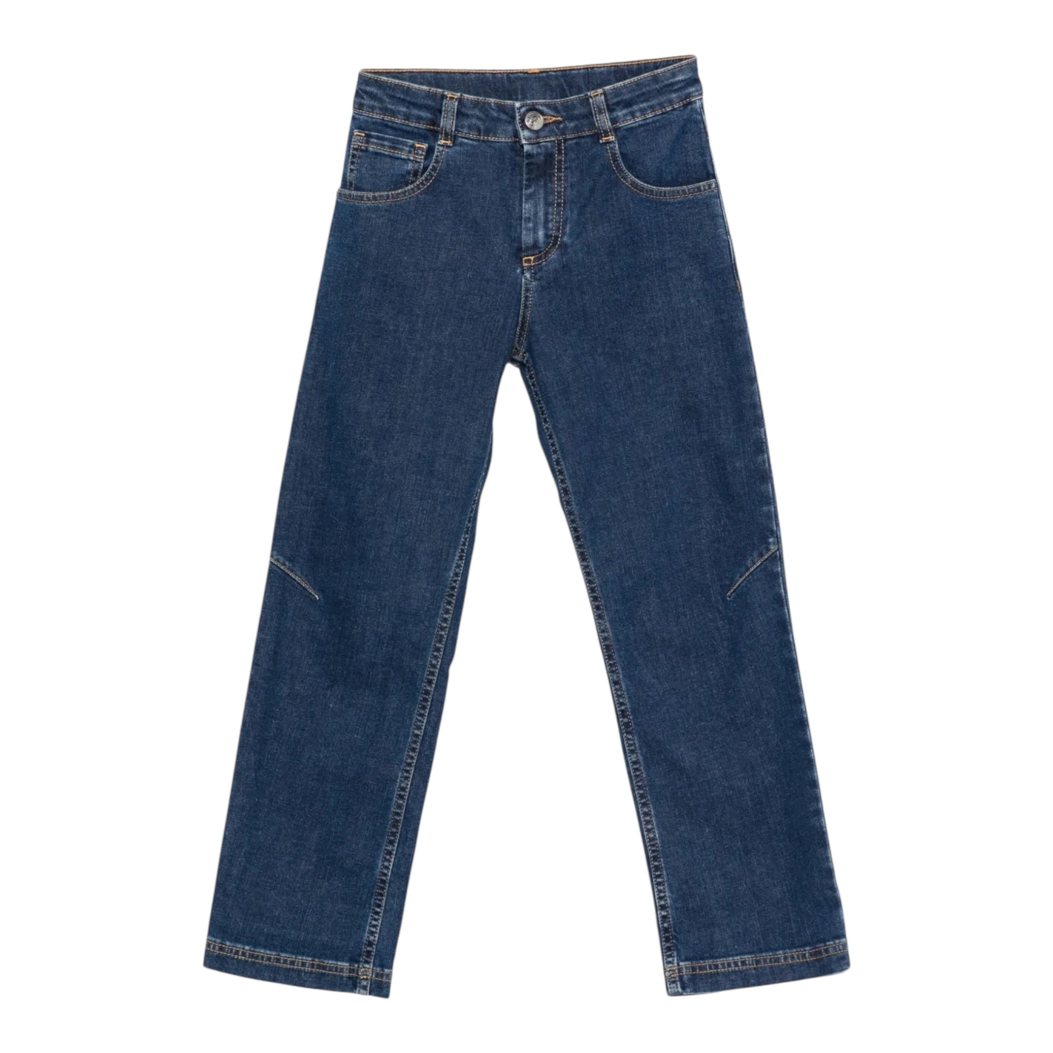 Etro Jeans tinta unita con Logo Blu per Bambino GX6P70D0101 BLU ETRO 
