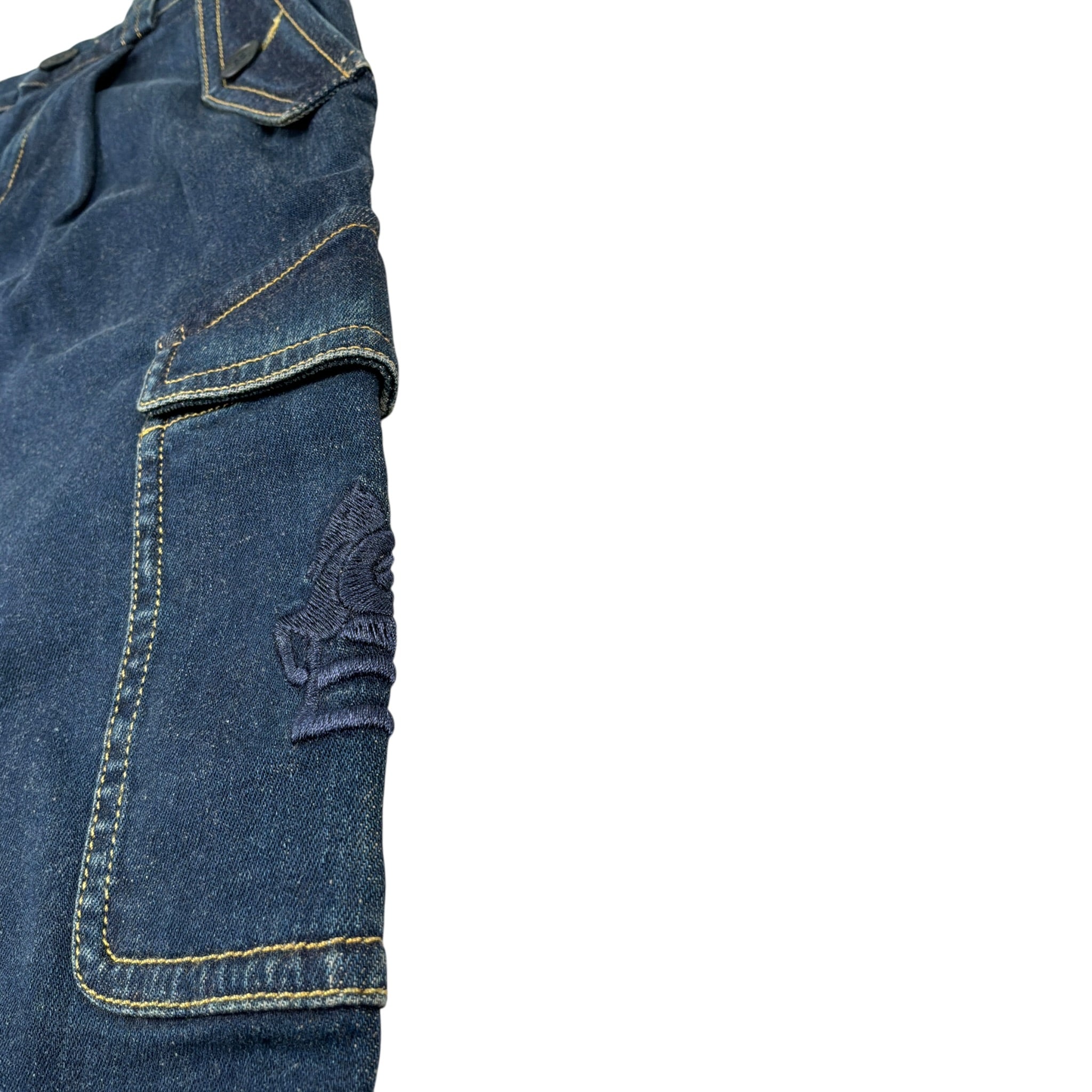 Etro Jeans tinta unita con Girovita Regolabile Blu per Bambina GX6Q80 BLU ETRO 