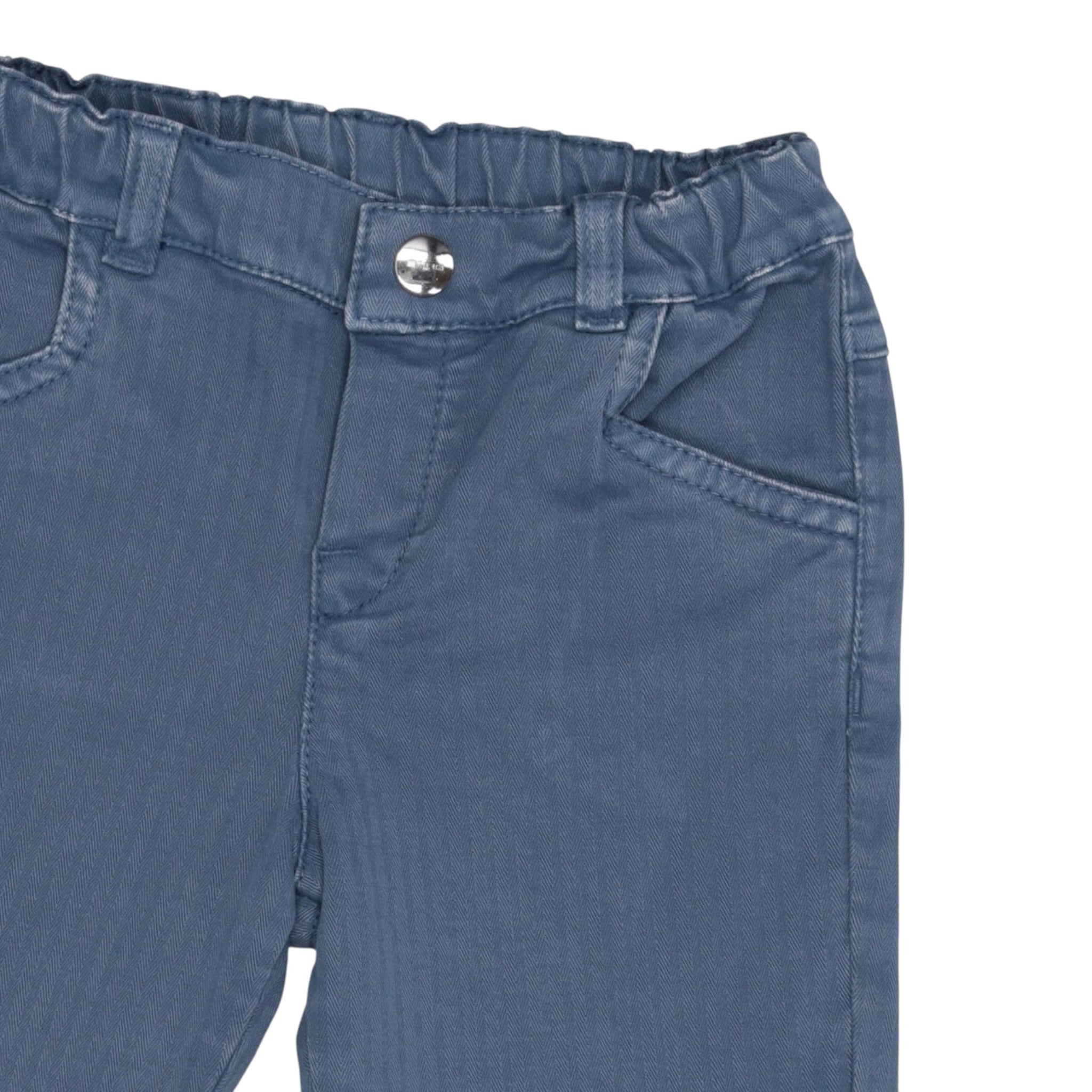 Etro Pantalone Tinta Unit con Elastico In Vita Blu per Bambino V6500GJ BLU ETRO 