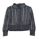 Fay Cardigan tinta unita Lurex Blu per Bambina FV9A20 BLU FAY 