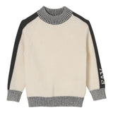 Fay Maglia tinta unita con Profili In Contrasto Panna per Bambino FV9P70 PANNA FAY 
