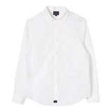 Fay Camicia tinta unita con Logo Bianco per Bambino FW5Q20 BIANCO FAY 