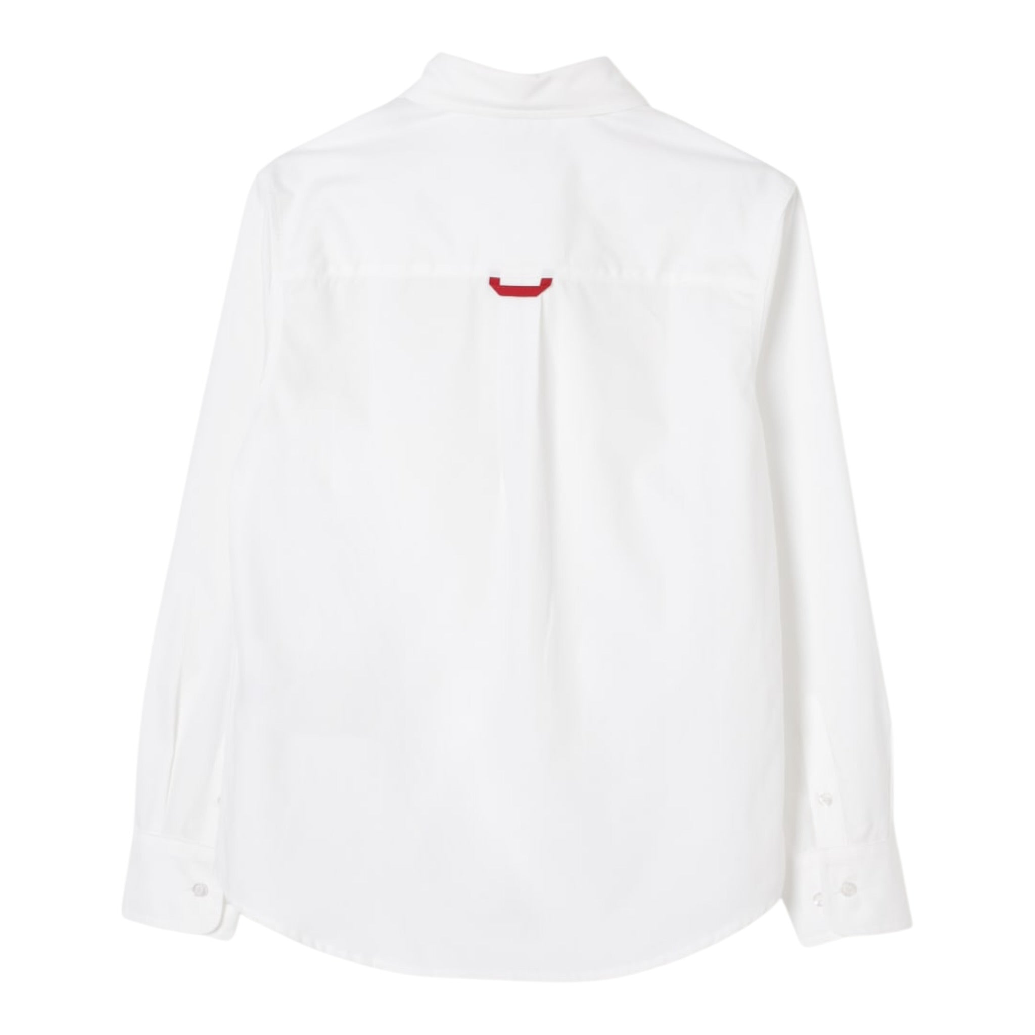 Fay Camicia tinta unita con Logo Bianco per Bambino FW5Q20 BIANCO FAY 