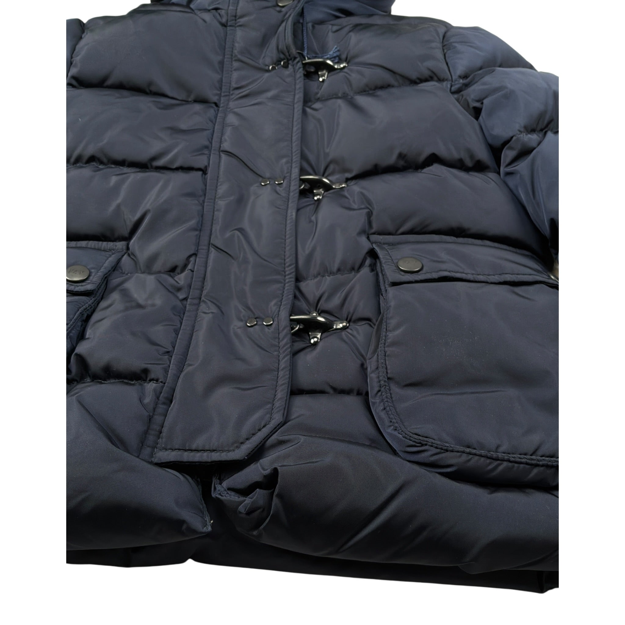 Fay Giubbino tinta unita con Cappuccio Blu per Bambino FX2P00 BLU FAY 