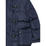 Fay Giubbino tinta unita con Zip E Cappuccio Blu per Bambino FX2P00N0118 BLU FAY 