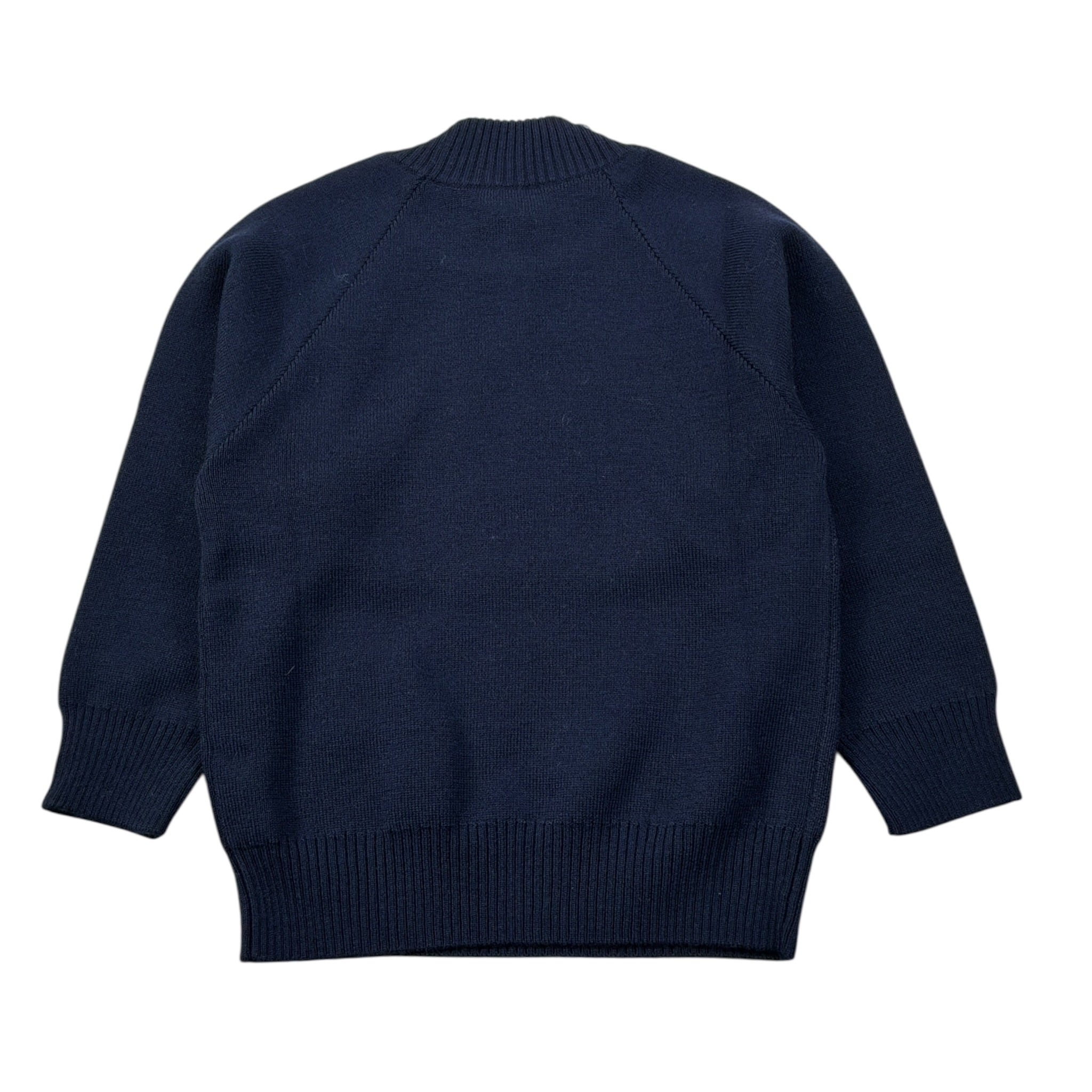Fay Maglia Girocollo tinta unita con Logo Blu per Neonato FX9P10N BLU FAY 