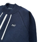 Fay Maglia Girocollo tinta unita con Logo Blu per Neonato FX9P10N BLU FAY 