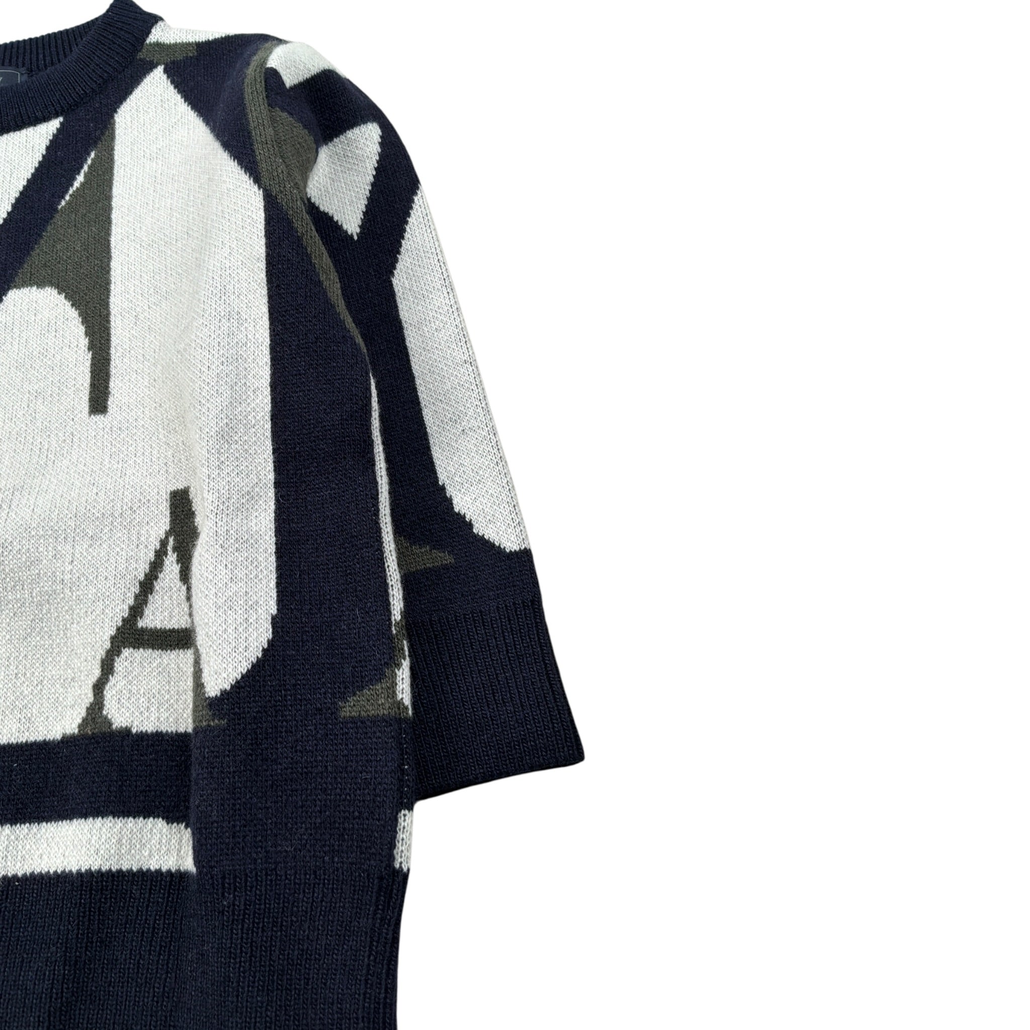 Fay Maglia Girocollo tinta unita con Logo Blu per Bambino FX9P50 BLU FAY 