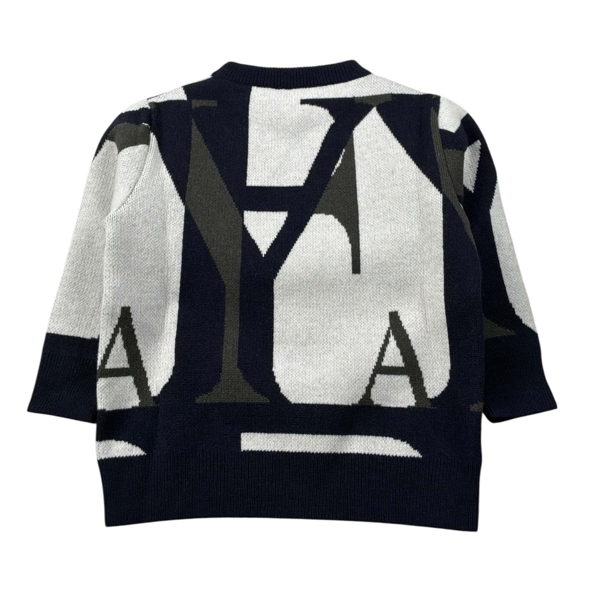 Fay Maglia Girocollo tinta unita con Logo Blu per Neonato FX9P50N BLU FAY 