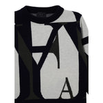 Fay Maglia Girocollo tinta unita con Logo Blu per Neonato FX9P50XN BLU FAY 