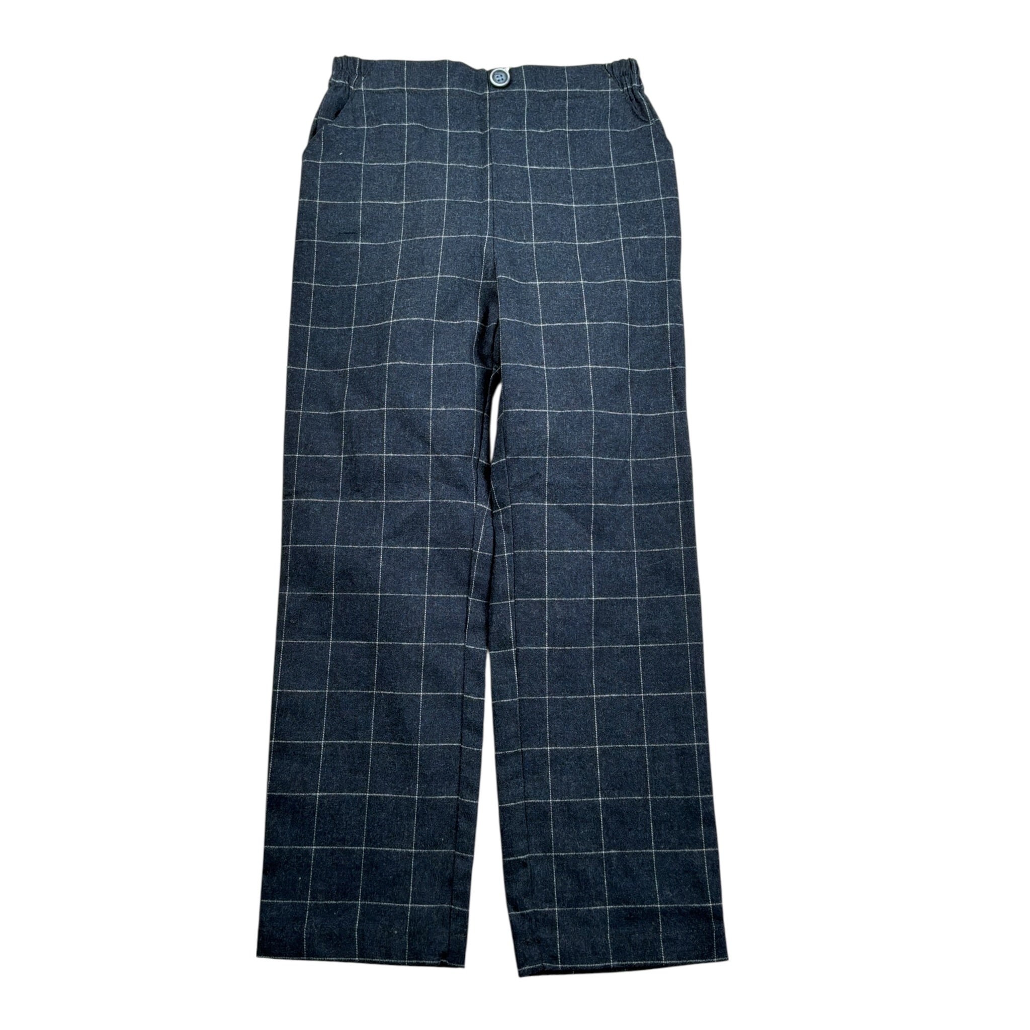 Fina Ejerique Pantalone tinta unita con Fantasia Blu per Bambino O25B90MAR BLU FINA EJERIQUE 