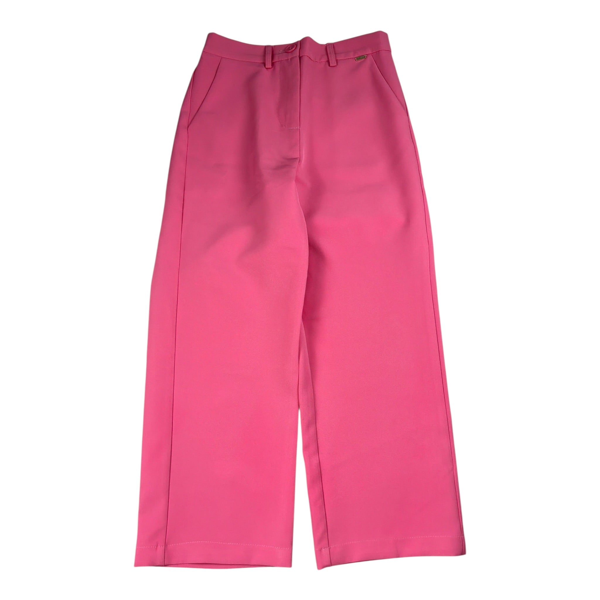 Fracomina Pantalone tinta unita con Elastico In Vita Rosa per Bambina EKEKEK ROSA FRACOMINA 