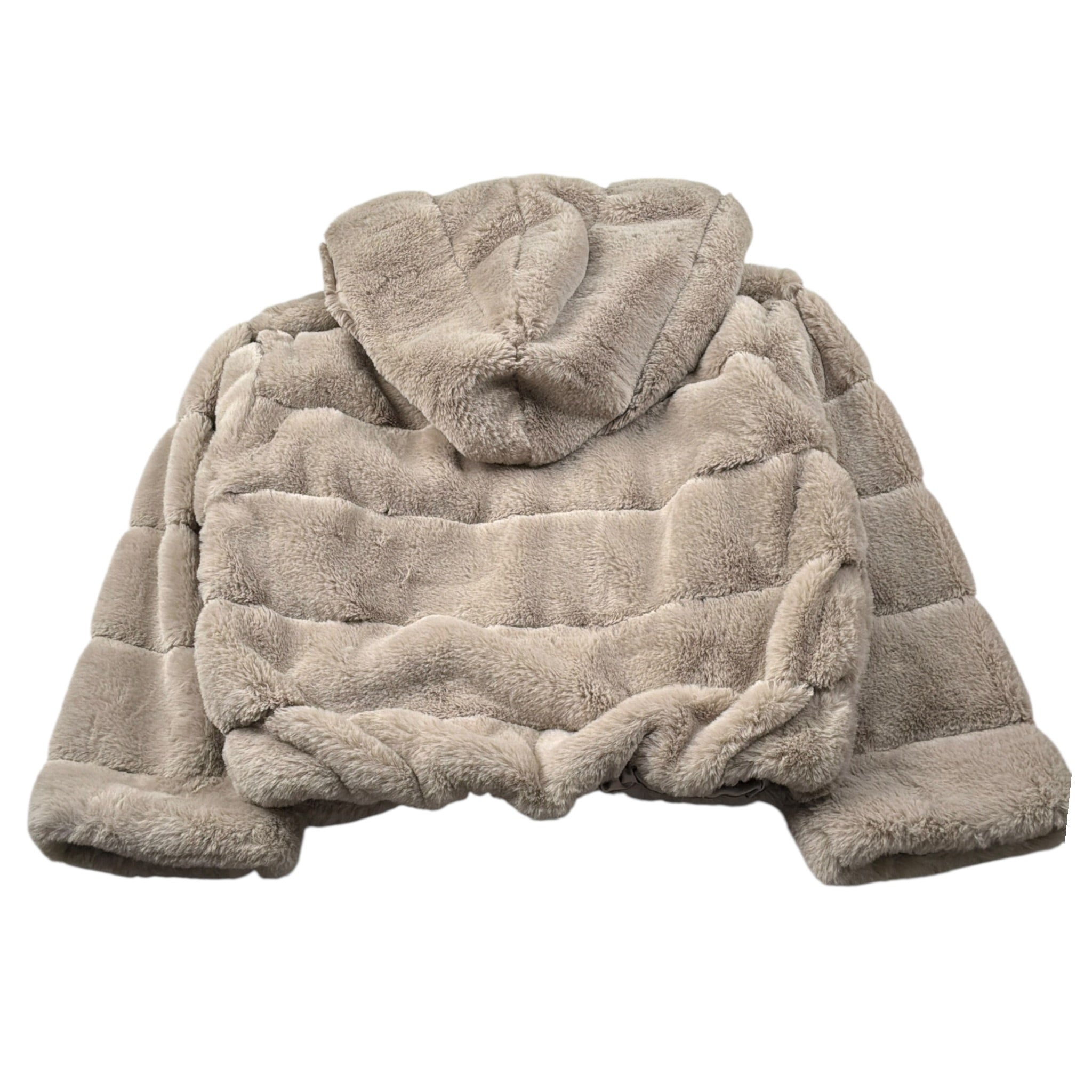 Francesca Conoci Pelliccia tinta unita con Cappuccio Beige per Bambina 2709 BEIGE FRANCESCA CONOCI 