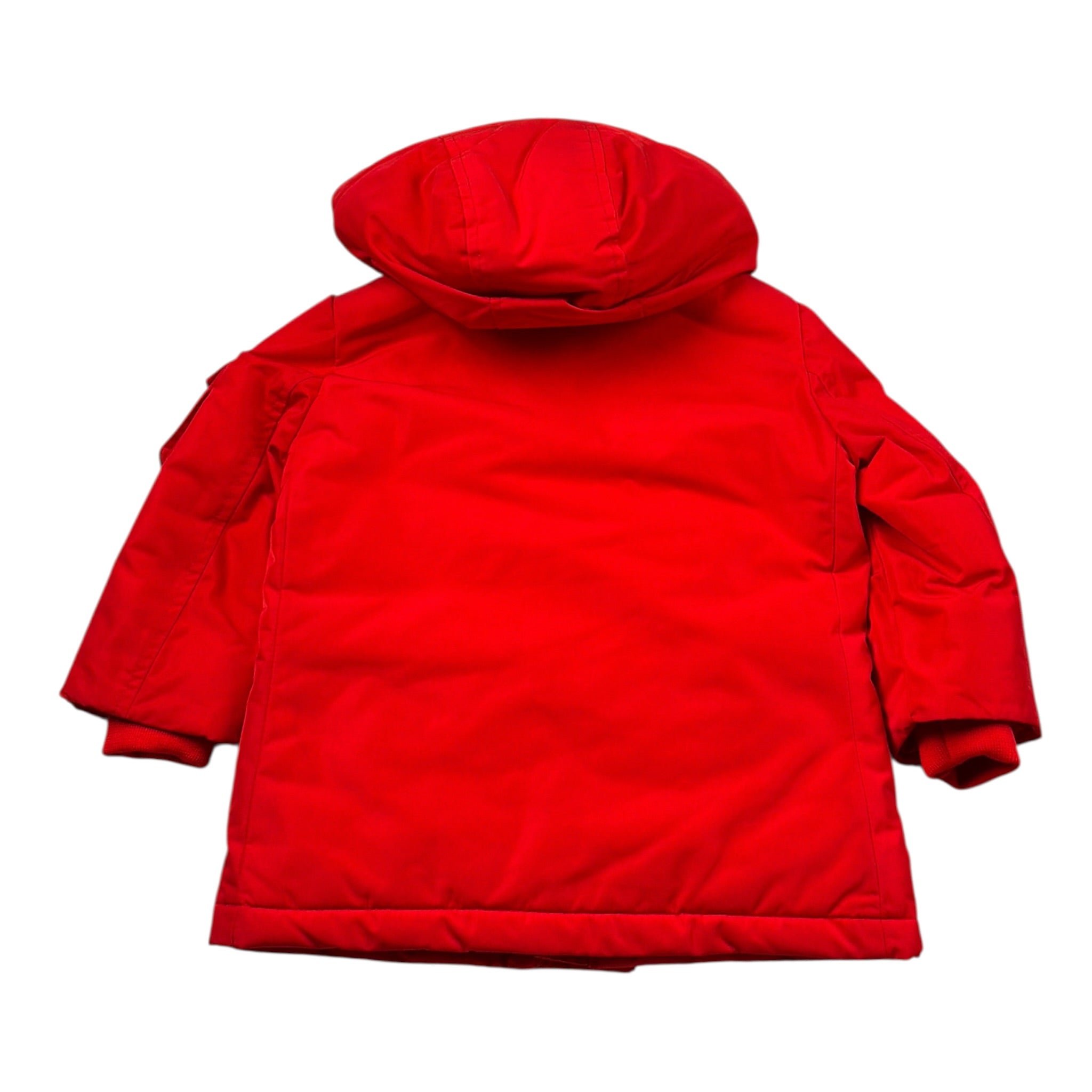 Fred Mello Giubbino tinta unita con Zip E Cappuccio Rosso per Neonato 021078 ROSSO FRED MELLO 