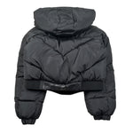 Freddy Giubbino tinta unita con Zip E Cappuccio Nero per Bambina FR2077 NERO FREDDY 