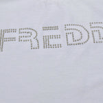 Freddy T-Shirt tinta unita con Applicazioni Bianco per Bambina FR2186 BIANCO FREDDY 