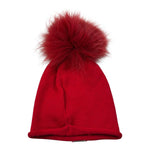 Freedomday Cappello tinta unita con Pon Pon Rosso per Bambino CPFRD ROSSO FREEDOMDAY 