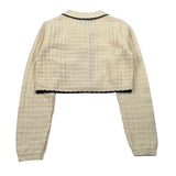Fun & Fun Cardigan tinta unita con Ricami Crema per Bambina FCBJK01894 CREMA FUN & FUN 