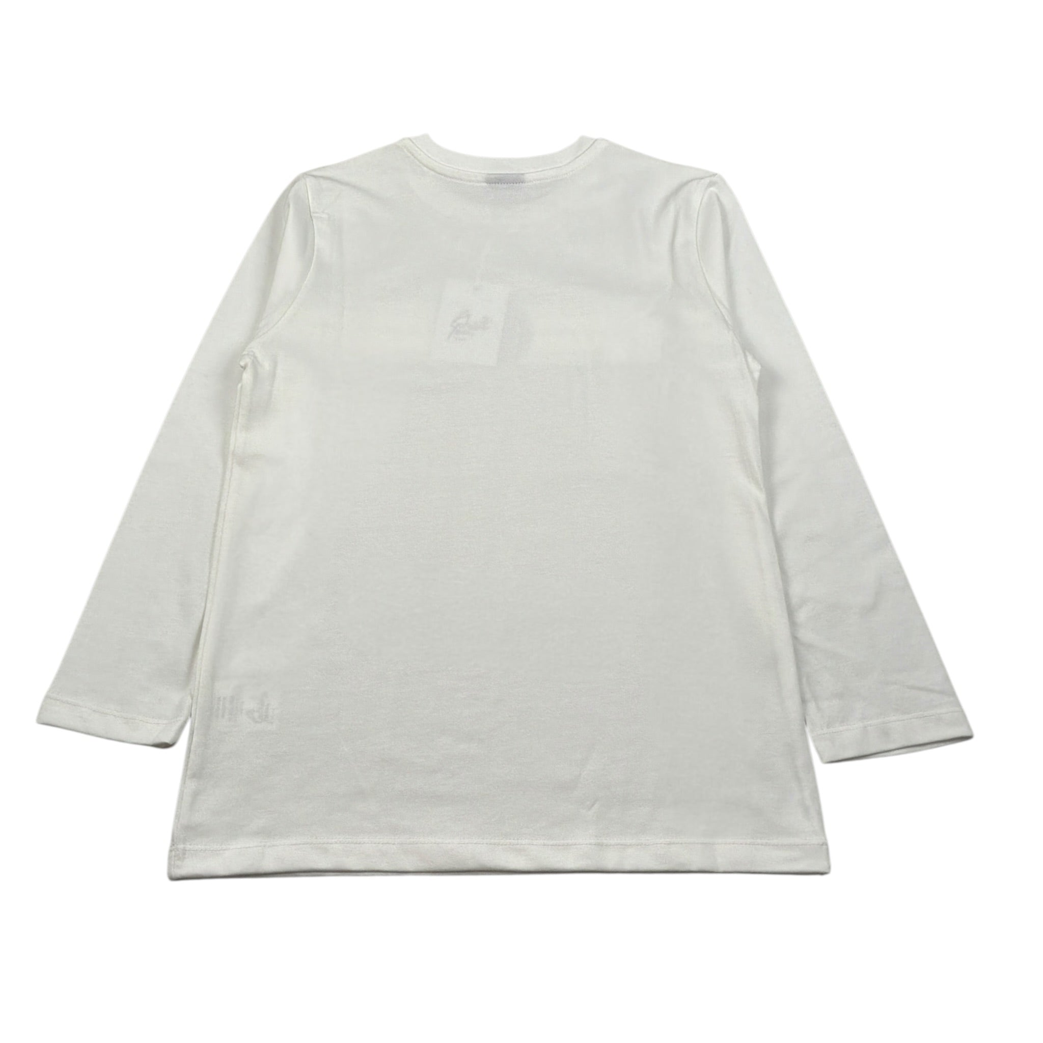 Gabriella Gucci Shirt Girocollo tinta unita con Logo Panna per Bambina GK065 PANNA GABRIELLA GUCCI 