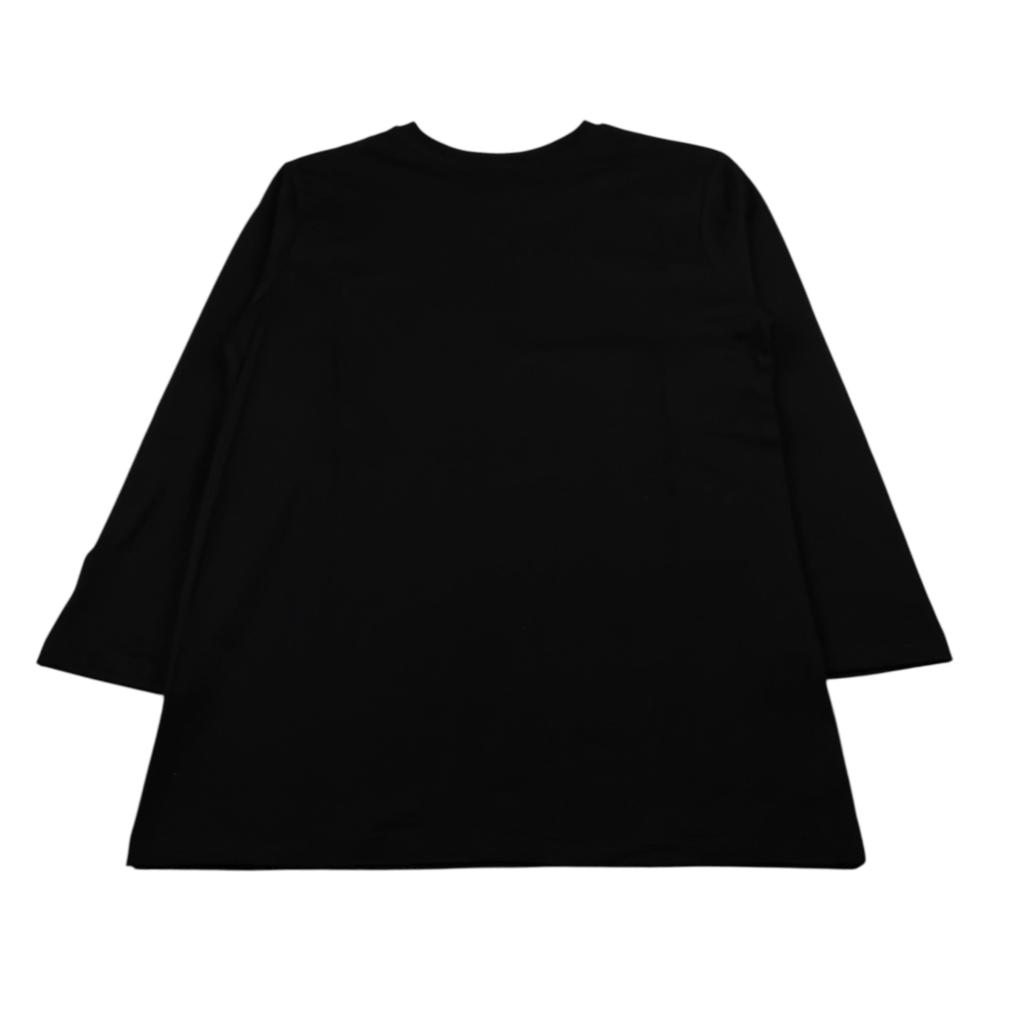 Gabriella Gucci Shirt Girocollo tinta unita con Logo Nero per Bambina GK065 NERO  