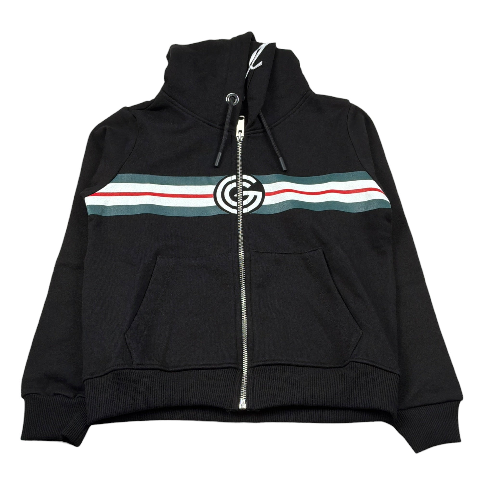 Gabriella Gucci Felpa con Zip E Cappuccio tinta unita Nero per Bambina GK070 NERO GABRIELLA GUCCI 