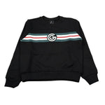 Gabriella Gucci Felpa Chiusa Girocollo tinta unita con Logo Nero per Bambina GK071 NERO GABRIELLA GUCCI 