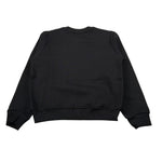 Gabriella Gucci Felpa Chiusa Girocollo tinta unita con Logo Nero per Bambina GK071 NERO  