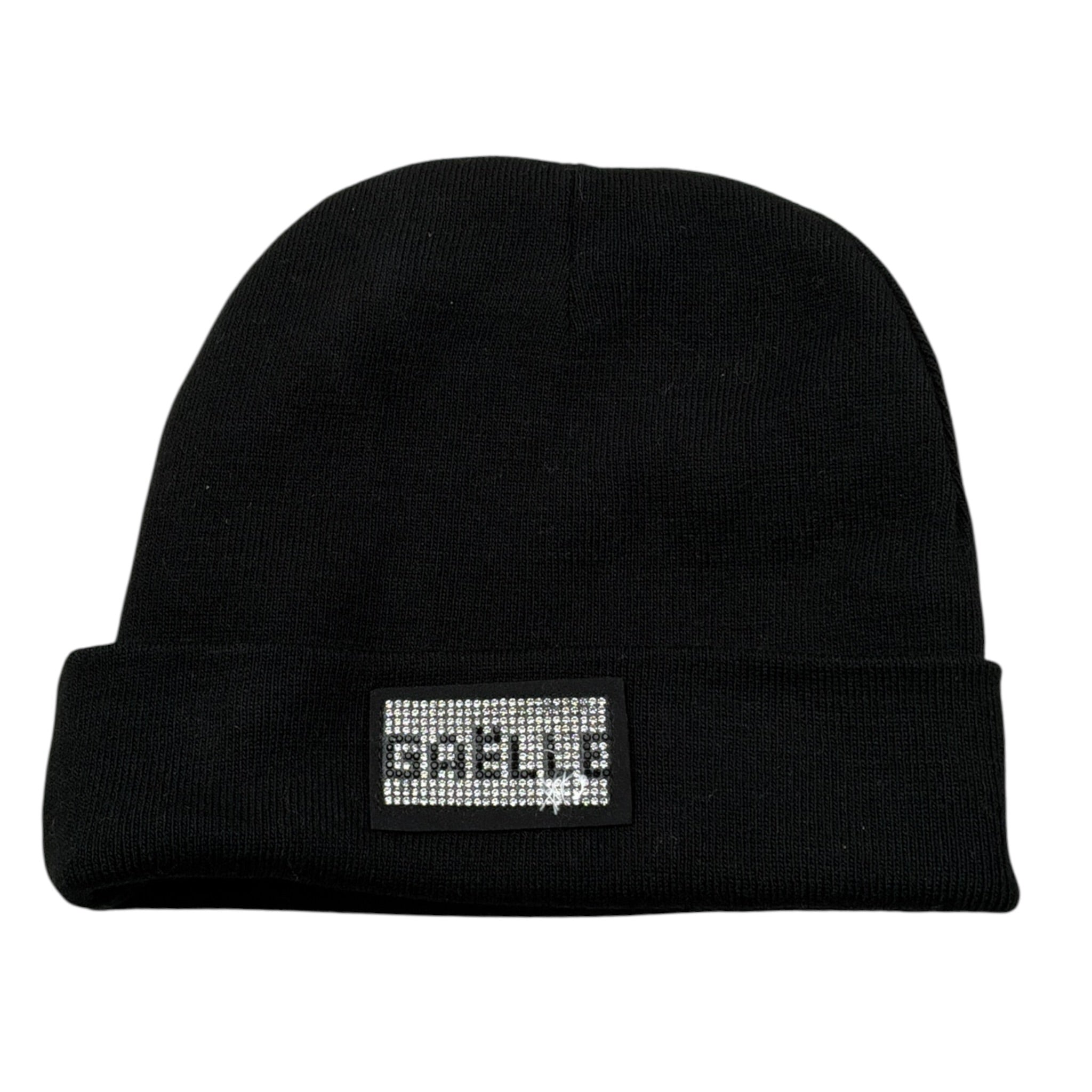 Gaelle Cappello tinta unita con Brillantini Nero per Bambina 2741CAP0647 NERO GAELLE 