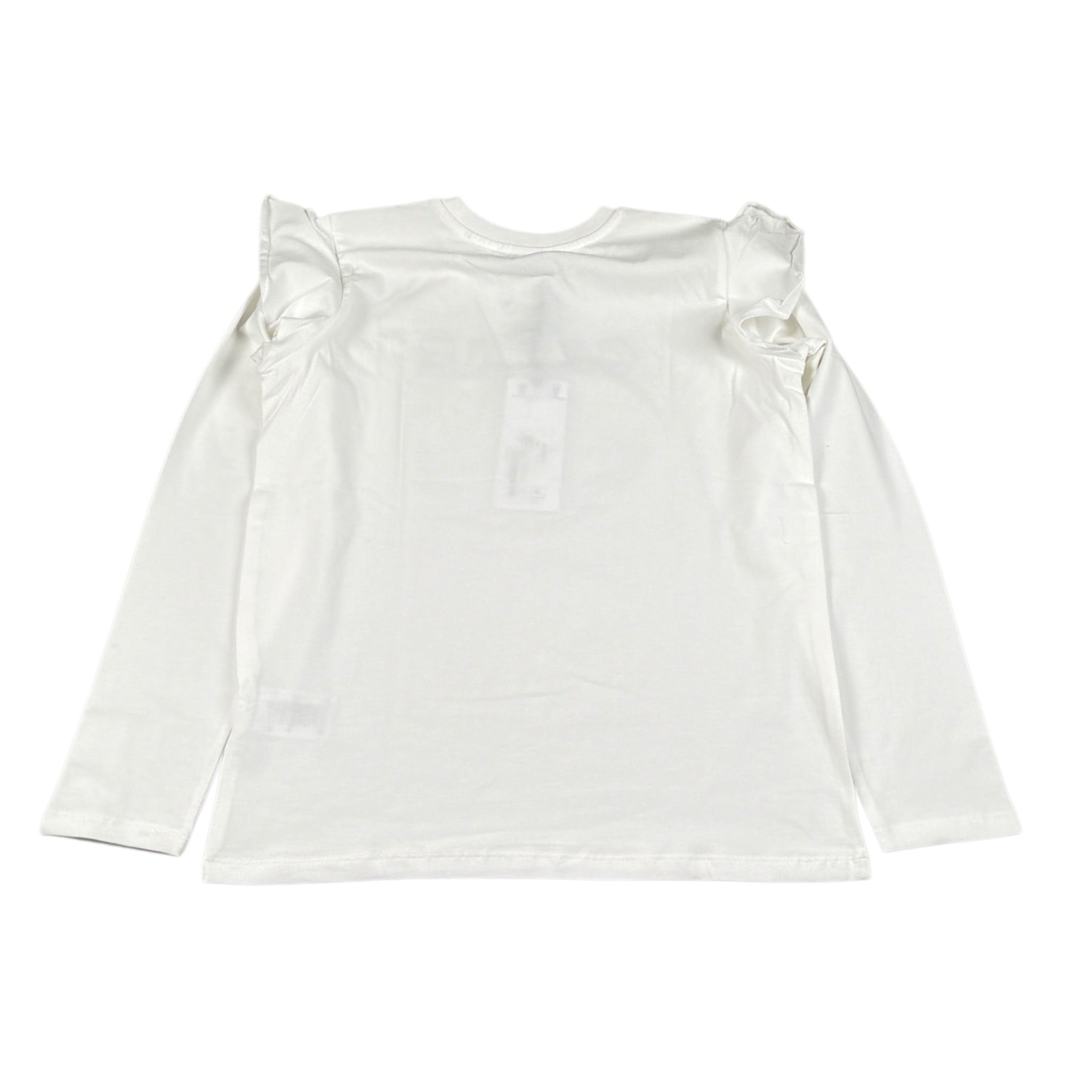 Gaelle Shirt tinta unita con Brillantini Bianco per Bambina 2741M00574 BIANCO GAELLE 