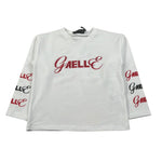 Gaelle Shirt Girocollo tinta unita con Stampe Bianco per Bambina 2741M00579 BIANCO GAELLE 
