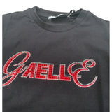 Gaelle Shirt Girocollo tinta unita con Stampe Nero per Bambina 2741M00579 NERO GAELLE 