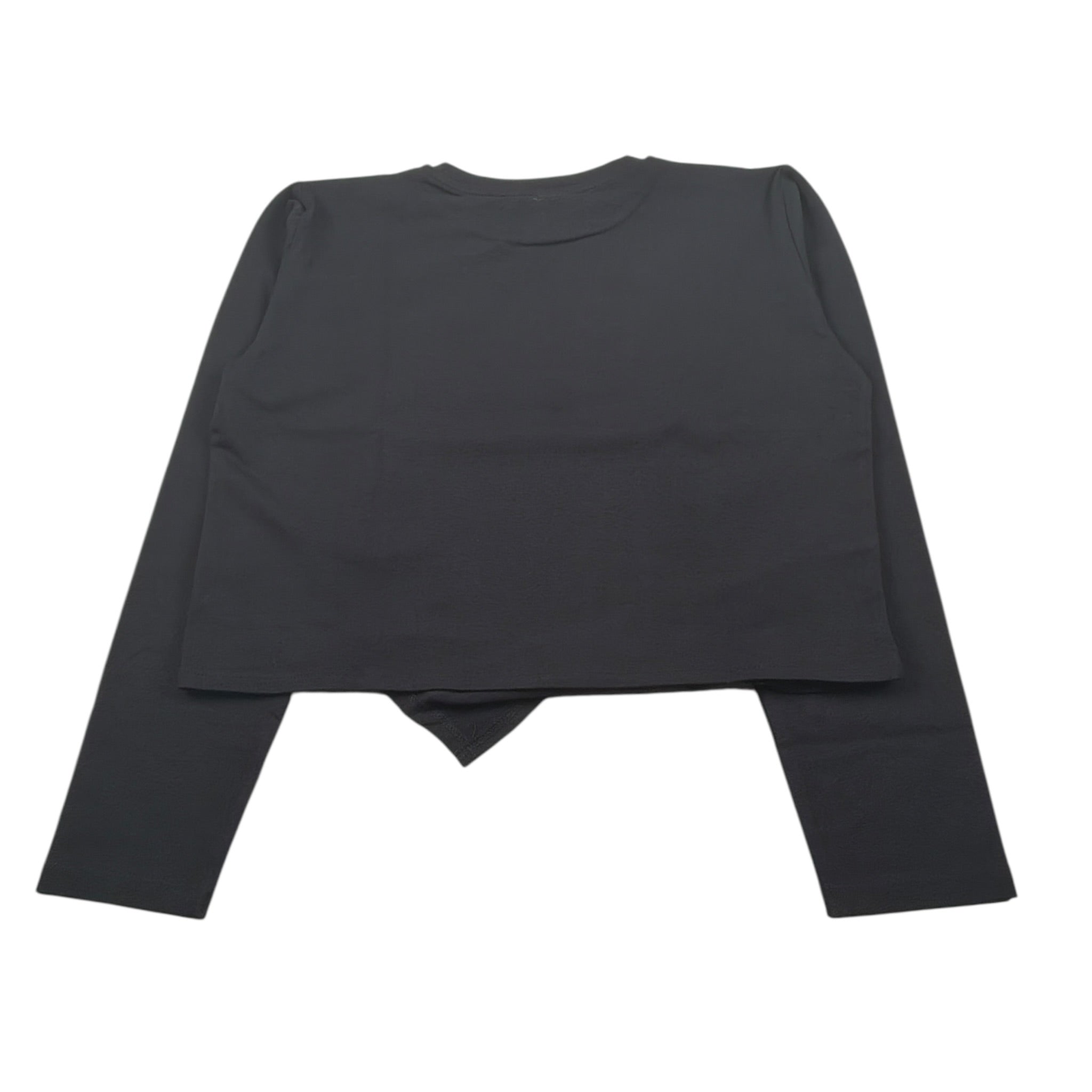 Gaelle Shirt Girocollo tinta unita con Stampe Nero per Bambina 2741M00610 NERO GAELLE 