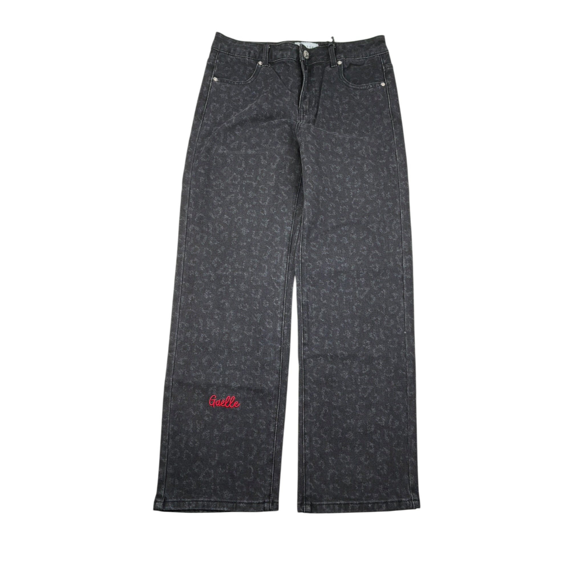 Gaelle Jeans tinta unita con Girovita Regolabile Nero per Bambina 2741PD00551X NERO GAELLE 
