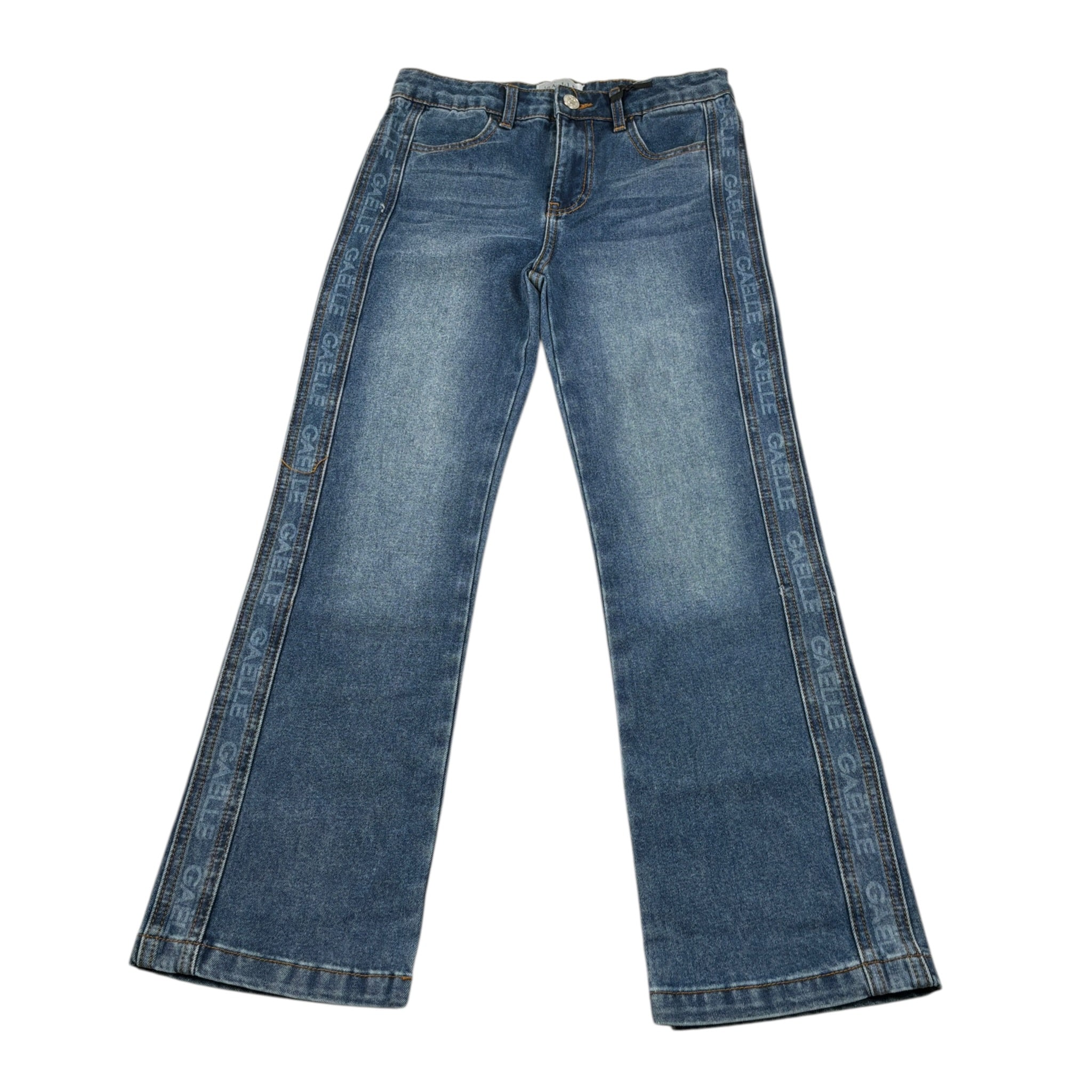 Gaelle Jeans tinta unita Modello Palazzo Blu per Bambina 2741PD00558 BLU GAELLE 