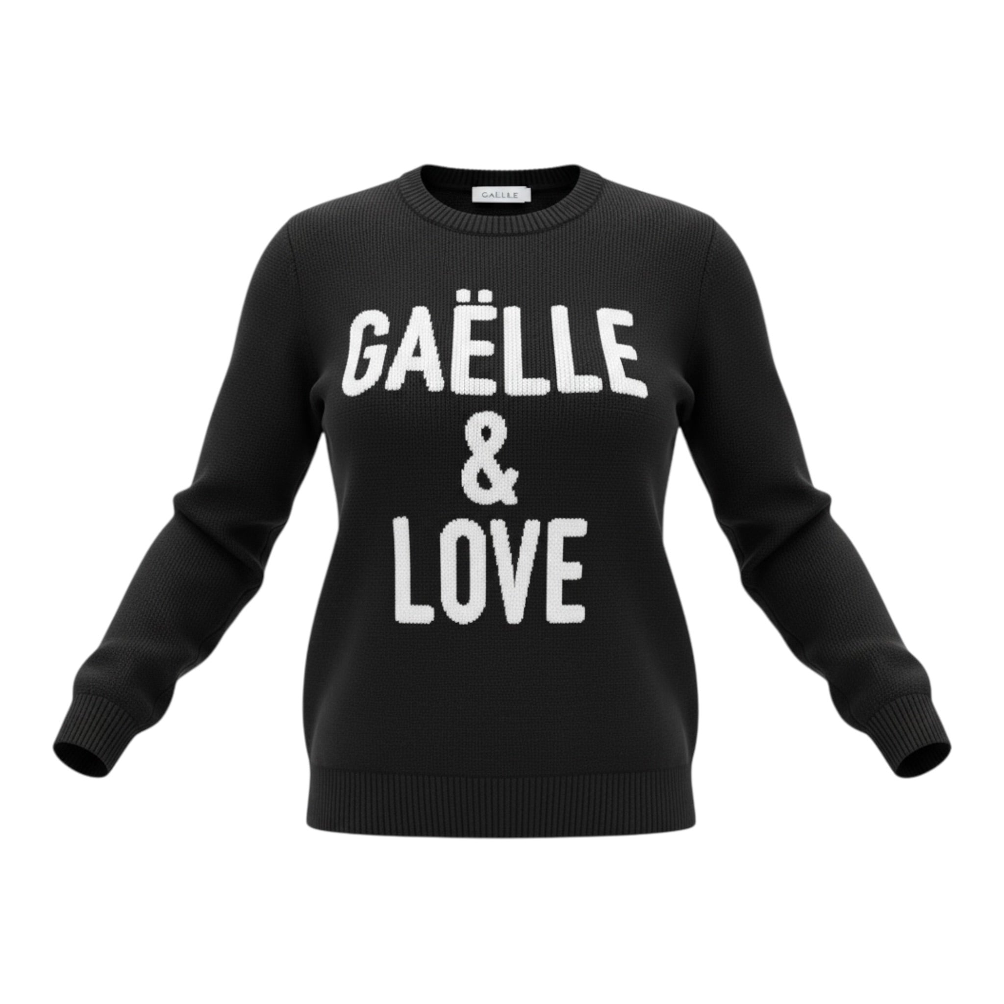 Gaelle Maglia tinta unita con Stampa Nero per Bambina 2741W00560 NERO GAELLE 
