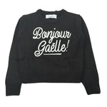 Gaelle Maglia tinta unita con Stampa Nero per Bambina 2741W00561XX NERO GAELLE 