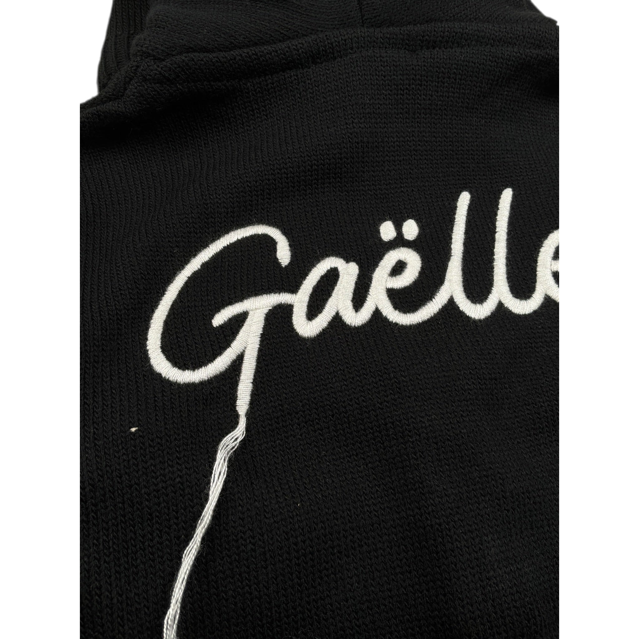 Gaelle Felpa In Maglia con Zip E Cappuccio tinta unita Nero per Bambina 2741WY00569 NERO GAELLE 