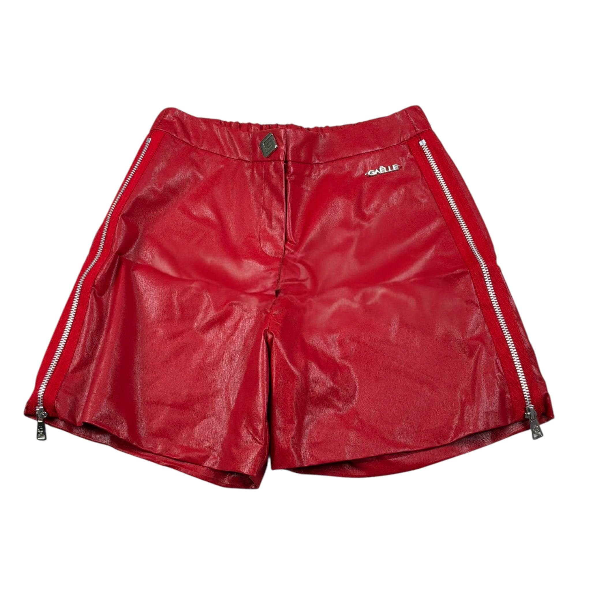 Gaelle Short tinta unita con In Ecopelle Rosso per Bambina 2742S00580 ROSSO GAELLE 