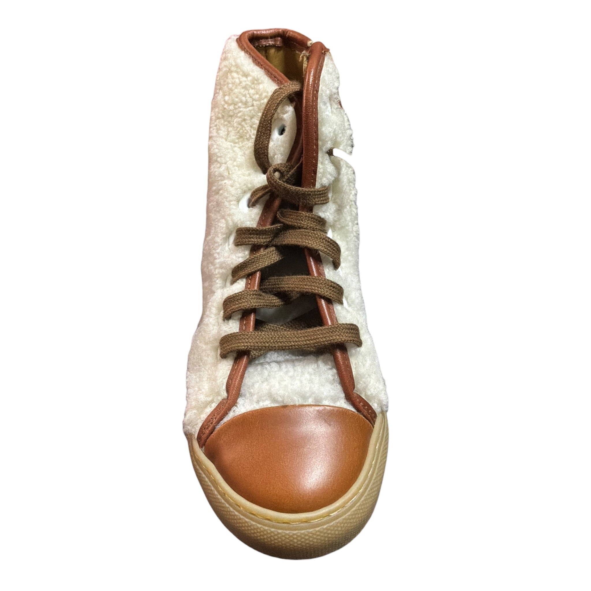 Gallucci Sneakers tinta unita con Lacci Panna per Bambino J2023AS PANNA GALLUCCI 