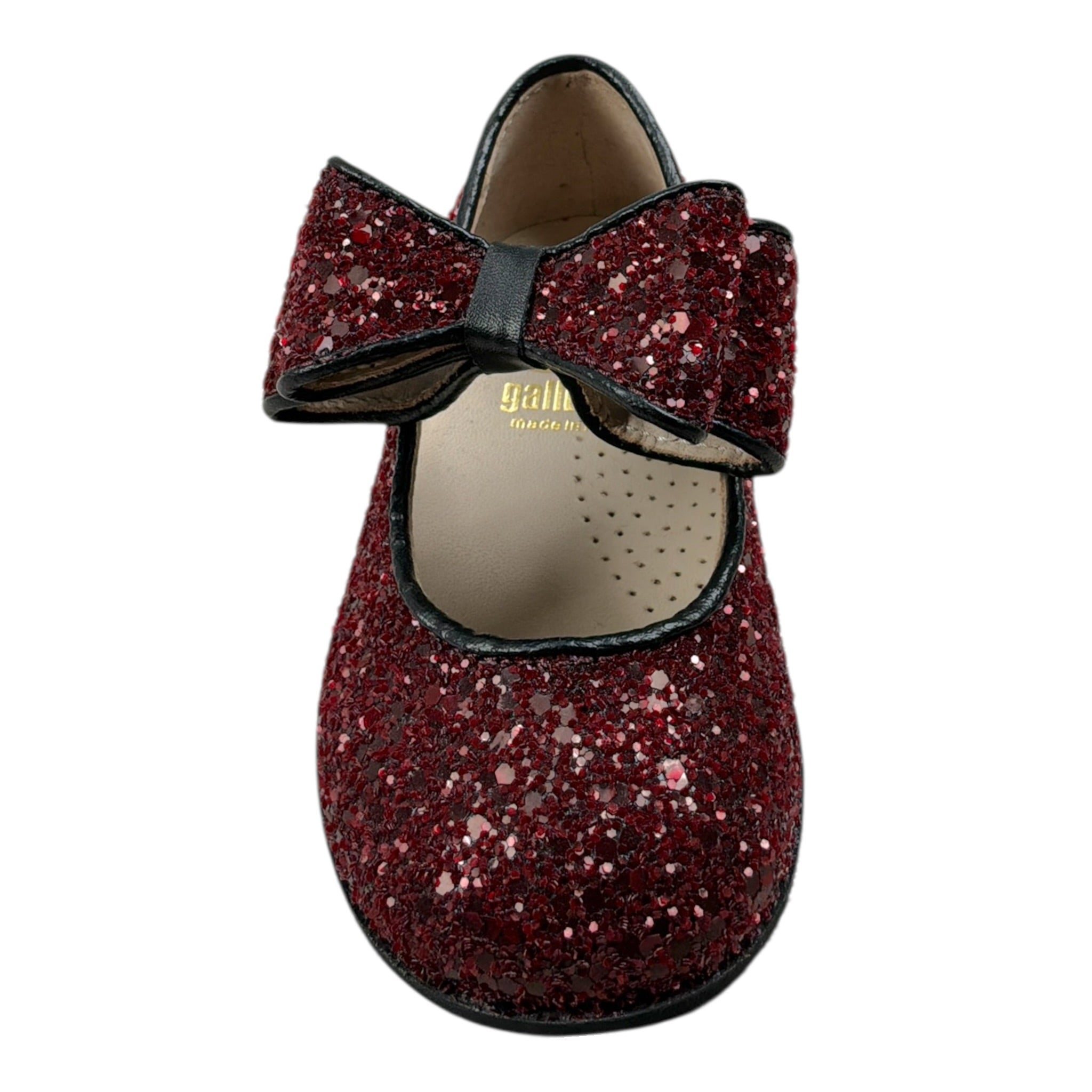 Gallucci Ballerina tinta unita con Fiocco Bordeaux per Neonata T20051AM BORDEAUX GALLUCCI 