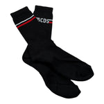 Gcds Calzini Tint Unita con Logo Nero per Bambino 3802BA NERO GCDS 