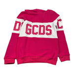 Gcds Felpa tinta unita con Cappuccio E Logo Fuxia per Bambina B2JU1926BA2 FUXIA GCDS 
