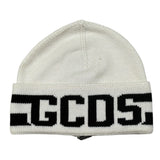 Gcds Cappello tinta unita con Logo Bianco per Bambina B2JU56 BIANCO GCDS 