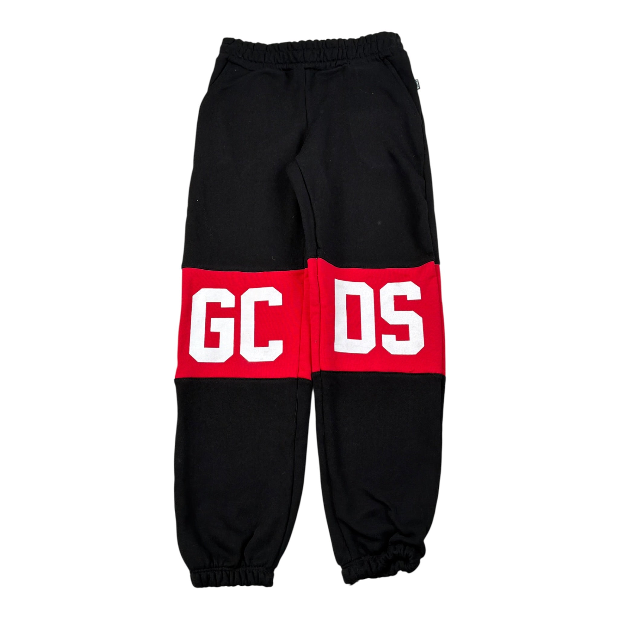 Gcds Pantalone Modello Tuta tinta unita con Logo Nero per Bambino B2KU3017BA2 NERO GCDS 