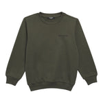 Givenchy Felpa Chiusa Girocollo tinta unita con Logo Verde per Bambino BX4P30O VERDE GIVENCHY 
