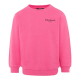 Givenchy Felpa Chiusa Girocollo tinta unita con Logo Rosa per Bambina BX4P30 ROSA GIVENCHY 