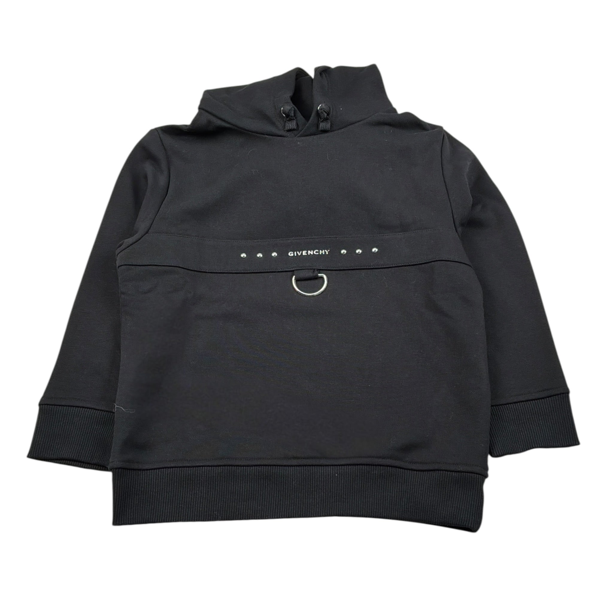 Givenchy Felpa Chiusa con Cappuccio tinta unita Nero per Bambina H30551 NERO GIVENCHY 