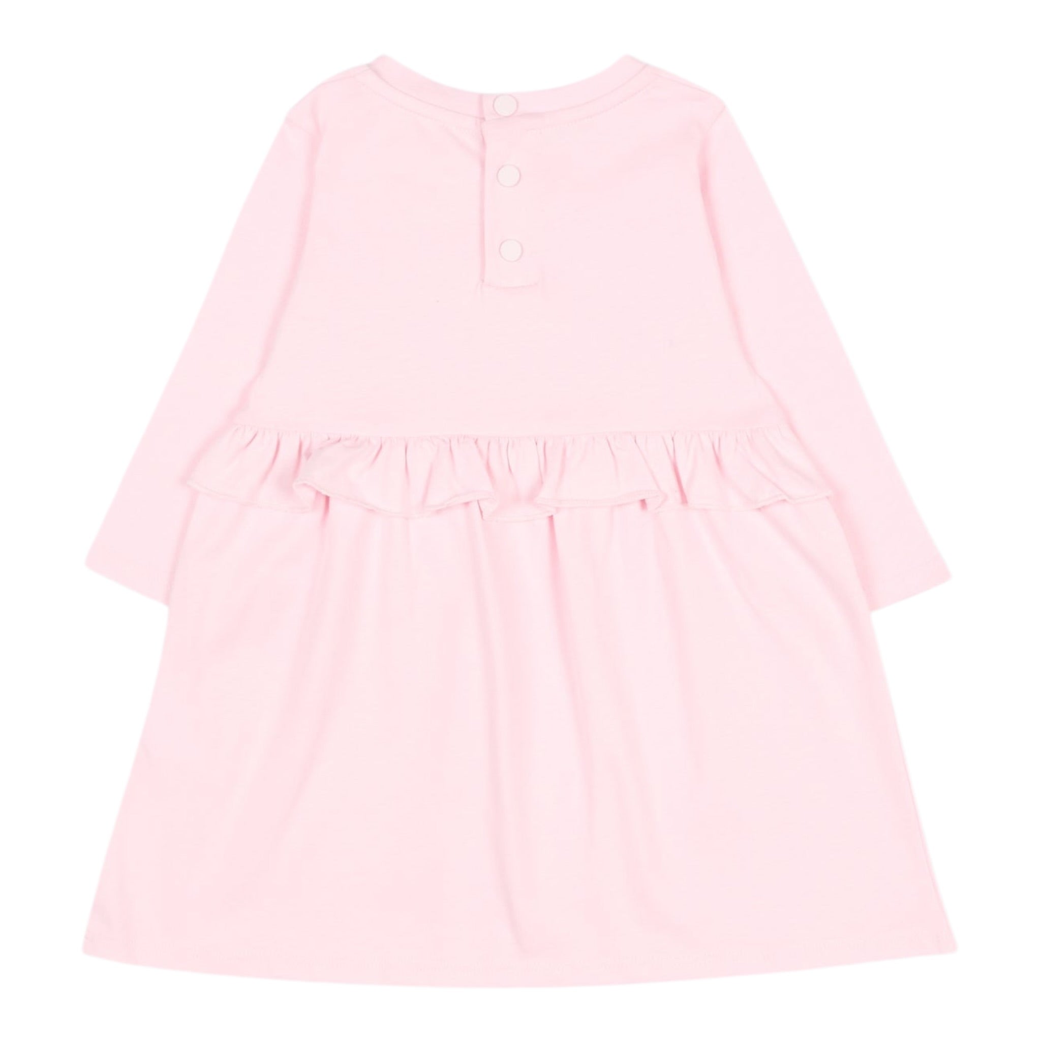 Givenchy Abito Manica Lunga tinta unita con Logo Rosa per Neonata H30899 ROSA GIVENCHY 